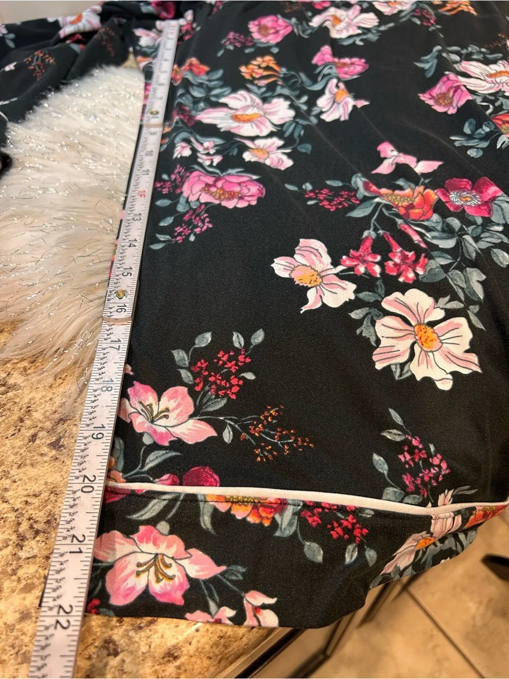 Room Service Floral Capri Pajama Set Comfy Stretch Button Up